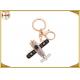 Colourful Zinc Alloy Material Metal Key Ring Holder Electroplate Hunging Dia