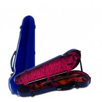Padded Fiberglass Violin Hard Case Hard Shell With Genuine Leather Handle