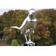Large Metal Stainless Steel Animal Sculptures Outdoor Decoration Mirror Polish