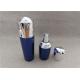 Blue Color Acrylic Lotion Dispenser , Acrylic Empty Lotion Bottles With Pump
