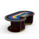 Standard Cup Holders Casino Poker Table Customizable For Baccarat Poker