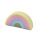 Small Rainbow Pantone Color Silicone Stacking Toys Made By Hand