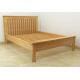 European Style Oak King Size Bed Frame , Tall Platform Bed Frame Real Wood Beds