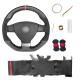VW Golf 5 Mk5 GTI R32 Passat R GT 2005 Hand Sewing Suede PU Leather Steering Wheel Cover