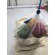 Durable Plastic Mesh Produce Bags Knitting / Sewing With Neatly Stiching