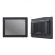 aluminium Alloy Enclosure 19 inch industrial resistive touch screen single PC fanless with J1900 Linux and RS232 RS485 COM