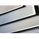 304 316 Stainless Steel Perforated Metal , Silver Stainless Perforated Plate Round Hole Shape