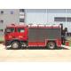 Fire Fighting 4X2 Emergency Rescue Fire Truck 228kw With 5 Ton Crane