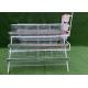 Hot Dipped Galvanized Cages For Chicken 3 Tiers 4 Doors 96 Birds CE Certificate