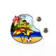 CMYK Printed Metal Pin Badge With Butterfly Clutch For Sports Events