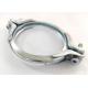 100mm Galvanized Steel Clamps Heavy Duty Double Bolt 2mm For Pneumatic Conveying