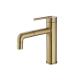 Gold Brass Single Handle Bathroom Vanity Faucet 209mm Height