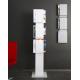 Professional White Magazine Display Stand / Novelty Pamphlet Display Rack