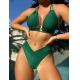 Green Summer Beach Bikini Perfect for Beach Occasions sexy comfortable nylon fabric