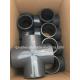 QX19 Customized Request Water Supply Type Pn12.5 PVC Cross Design with Gray Color