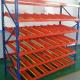 2.5 Tons Racks Carton Flow Orange 75mm Gravity Flow Rack In Warehouse