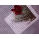 Red Polka Dot Flocked Tulle Fabric For Evening Dress