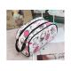 Washable PVC Leather Promotional Toiletry Bag Protable With Double Zipper