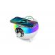 14W Bluetooth Speaker with Colorful LED Light and 2 Tweeter Size Wireless Charging
