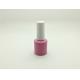 pink powder coating gel polish bottle thick tough coating 10ml round straight gel polish bottle nail polish packaging