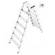 High Aluminum Step Stool 7 Steps Multipurpose Aluminium Foldable Ladder