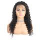 150% 180% Density Curly Deep Wave Frontal Wig with Human Virgin Hair Natural Women