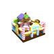 Inflatable Fun City Christmas Candy Themed Park w/ Amusement Park Fun For Children