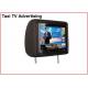 Taxi TV Advertising 10.1 inch Head Rest Taxi LED Display 1280x800 Resolution