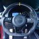 Genuine Leather Steering Wheel Car Carbon Fiber For Volkswagen
