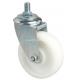 Threaded Swivel Po Caster 6435-06 with 200kg Maximum Load Zinc Plated Medium 5 by Edl