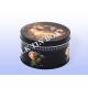 Cookie Biscuit Empty Tin Box For Christmas Holiday , Round Storage Tins