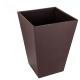 brown luxury trapezoid faux leather hotel room trash cans manufacturer for hotel amenities