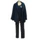 Cotton Jersey Coral Fleece Ladies Pajama Sets Black Women'S 3 Piece Pj Sets