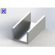 C Channel Aluminum Extrusion Profiles Customized Sizes Powder Coated Surface