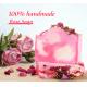 100G Fragrance Essential Oil Face Soap Rose Petal Cold Process Soap