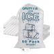 2kg / 3kg Freezer Plastic Ice Bags Drawstring Customized Printing