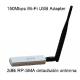 Outdoor 1T1R Mode 802.11N 300Mbps rp-sma antenna with USB adaptor GWF-1B1T