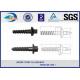 Q235 40Cr Carbon Steel Railway Sleeper Screws Rail Fasteners SGS / ISO9001