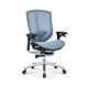 High End Blue Mid-back Mesh Office Chair With Adjustable Armrests
