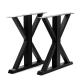 Customized X Shaped Cast Iron Steel Furniture Base for Wrought Metal Bench Coffee Table