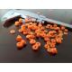 Orange Soft Silicone sponge Gasket Industrial Grade Smooth Surface
