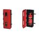 Red Indoor Fire Extinguisher Case Fire Hose Reel And Extinguisher Cabinet