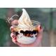 Disposable Ice Cream Sundae Cups PET Cake Yogurt U Shaped Cup 250ml
