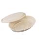 950ml oval single-grade sugarcane pulp tray biodegrade lunch tray salad bowl with pulp lid
