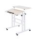 Metal Frame Wood Board Height Adjustable Small Size Study Table