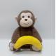 Peek A Boo Monkey With Banana Interactive Repeats Plush Toy Musical Singing Talking