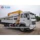 6*4 HOWO Truck Mounted 8T Straight Telescopic Boom Crane