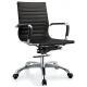 Adjustable Height Staff Office Chair With Wheels Middle Back Waterproof