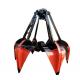 High Efficiency Crane Spare Parts Four Rope Mechanical Grab Bucket