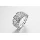 Countless Knots 925 Sterling Silver CZ Rings Tie up Wedding Present